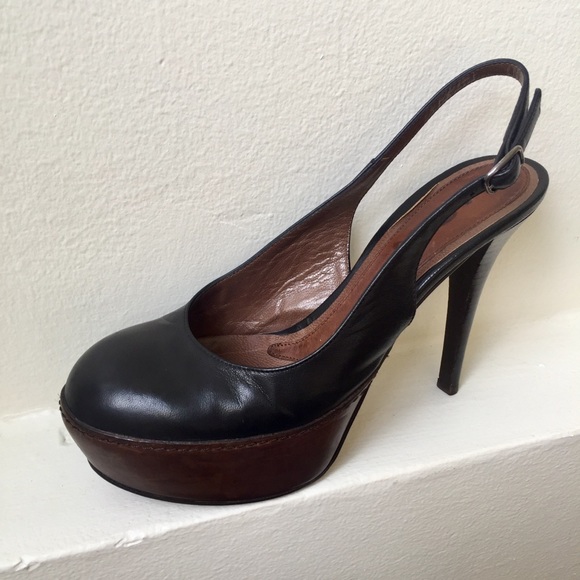 MARNI Sligback Platform Heels Sieze 38 - Picture 5 of 14